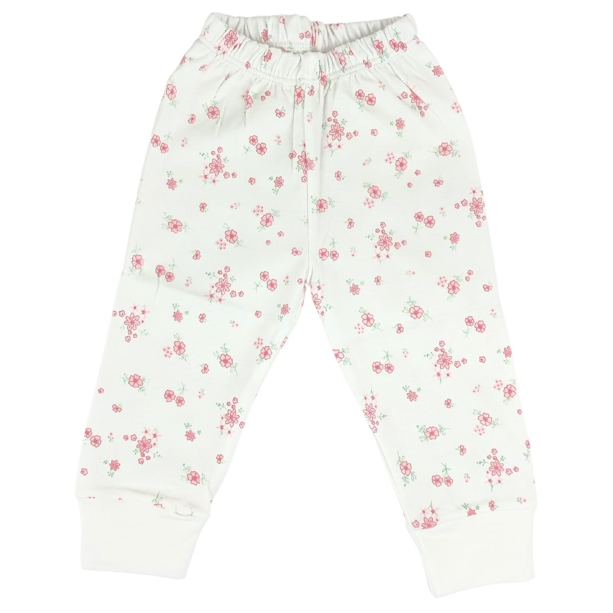 Pijama Bebe Niña - Algodon - Flores Rojas