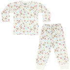 Pijama Bebe Niña - Algodon - Flores y hojas