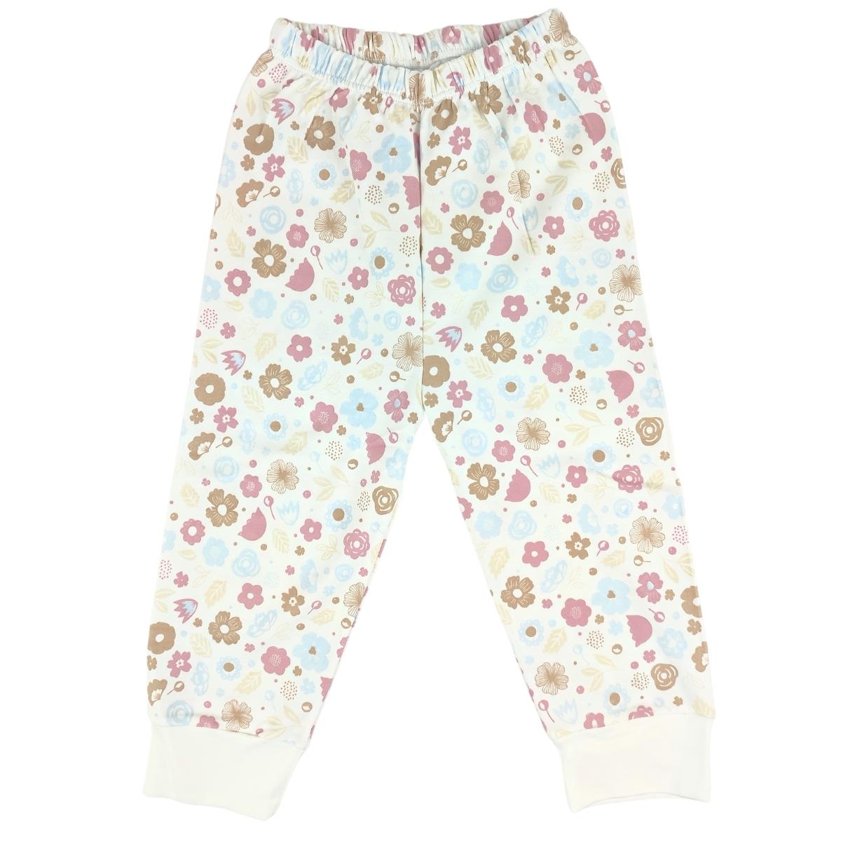 Pijama Bebe Niña - Algodon - Flores y hojas