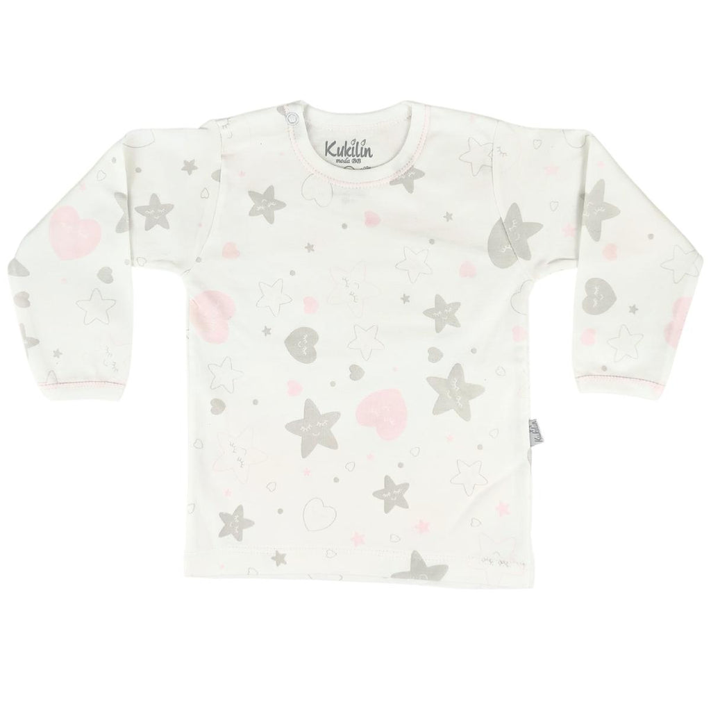 Pijama Bebe Niña - Algodon - Corazon y Estrella