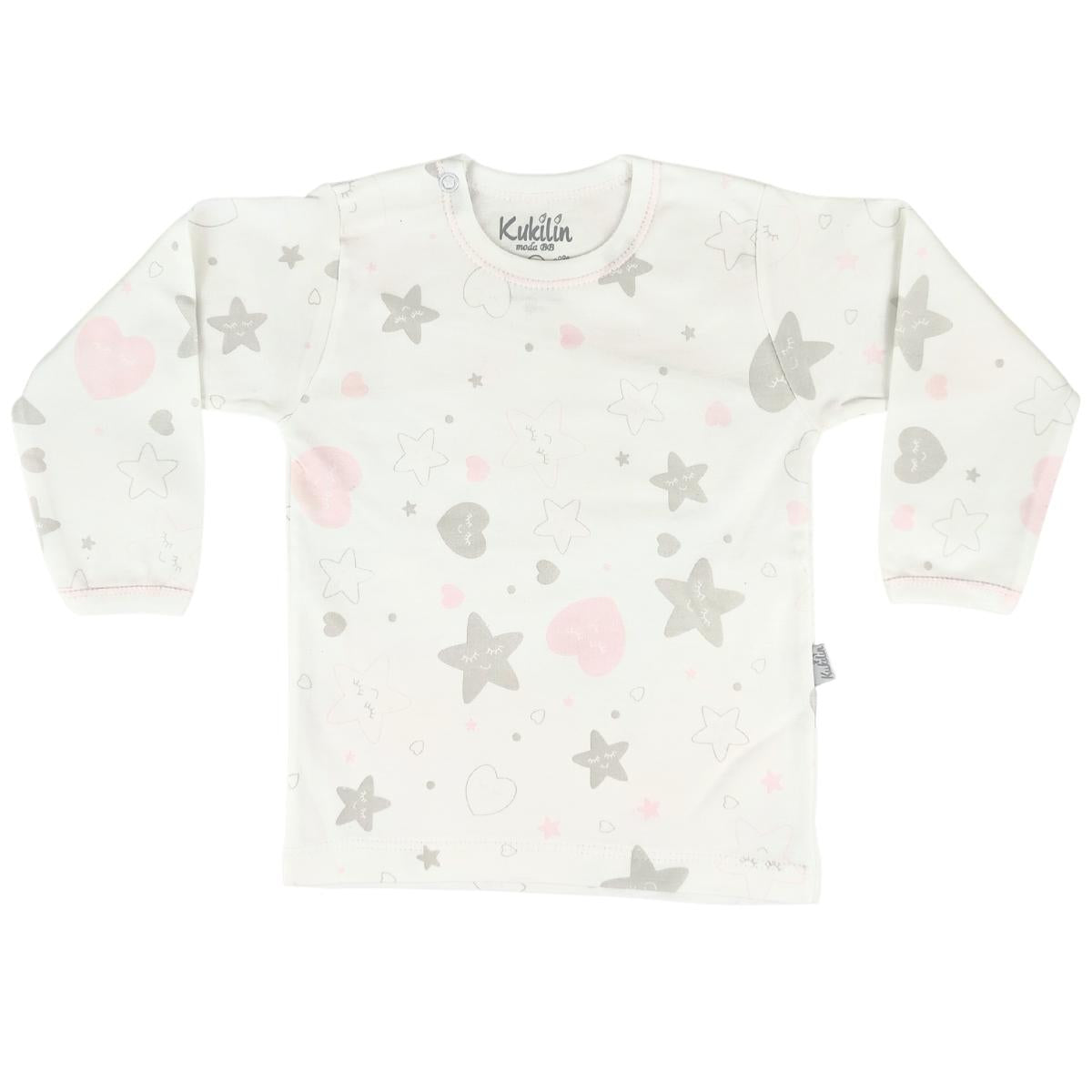 Pijama Bebe Niña - Algodon - Corazon y Estrella
