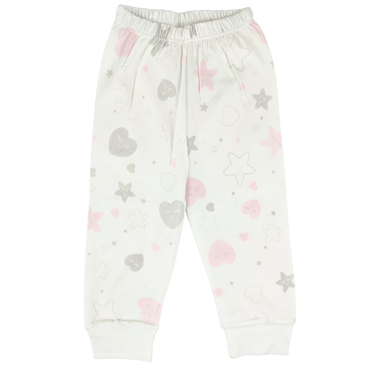 Pijama Bebe Niña - Algodon - Corazon y Estrella