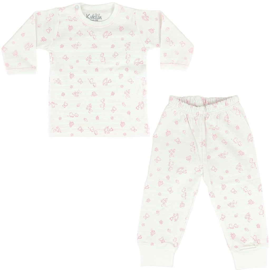 Pijama Bebe Niña - Algodon - Caballito y Patito