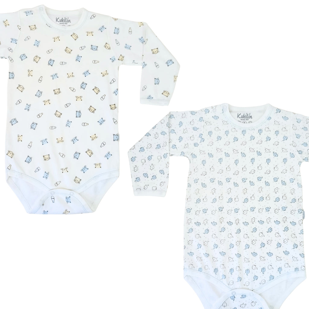 Pack de 2 Bodys de Bebé Manga Larga - P13