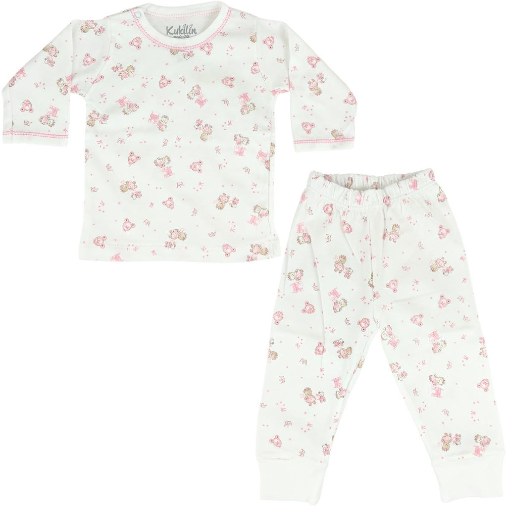 Pijama Bebe Niña - Algodon - Osita Castillo