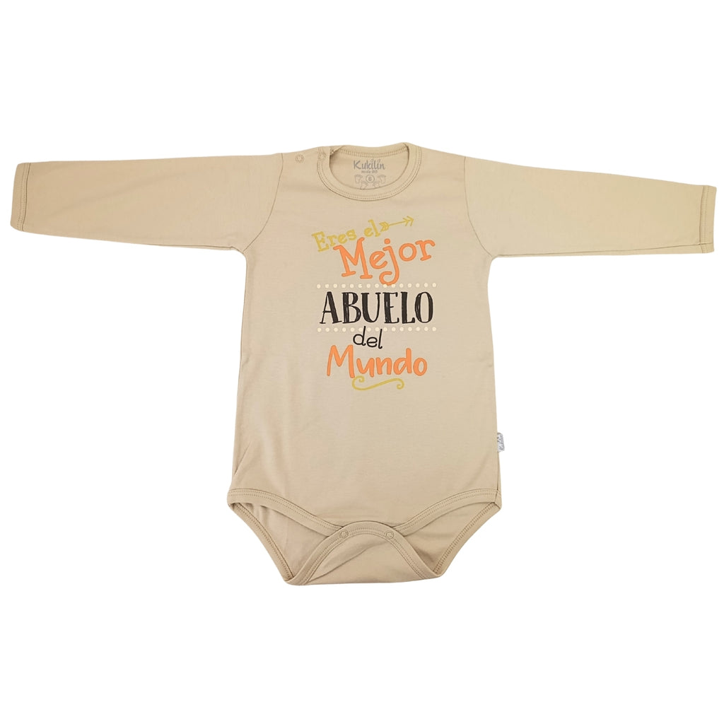 Body Bebé Manga Larga - Mejor abuelo - N141