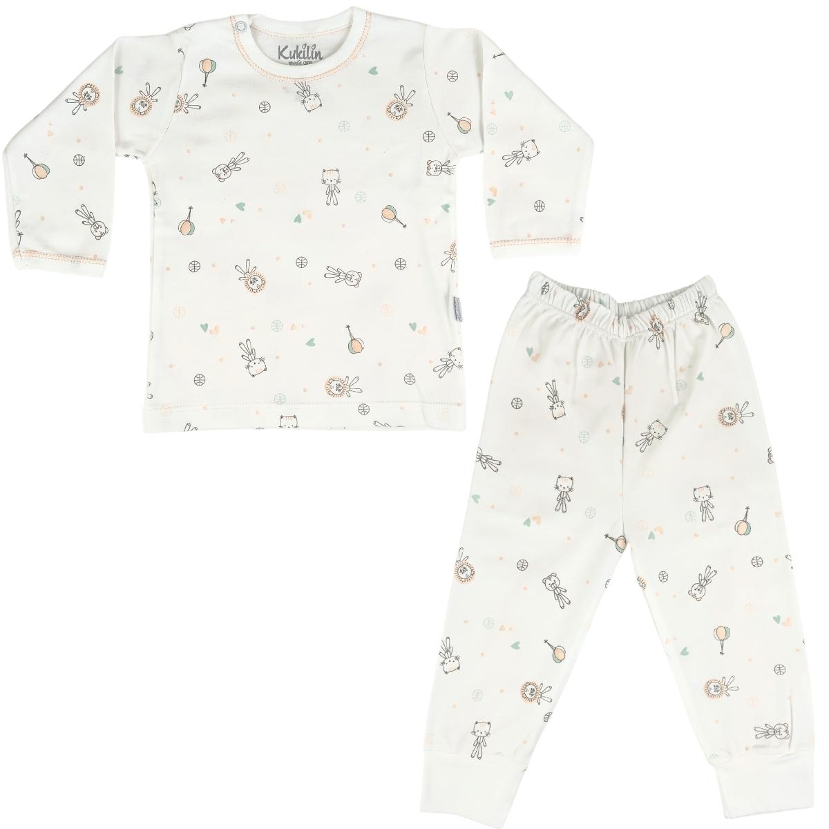 Pijama Bebe Niña - Algodon - Globo Oso Melon