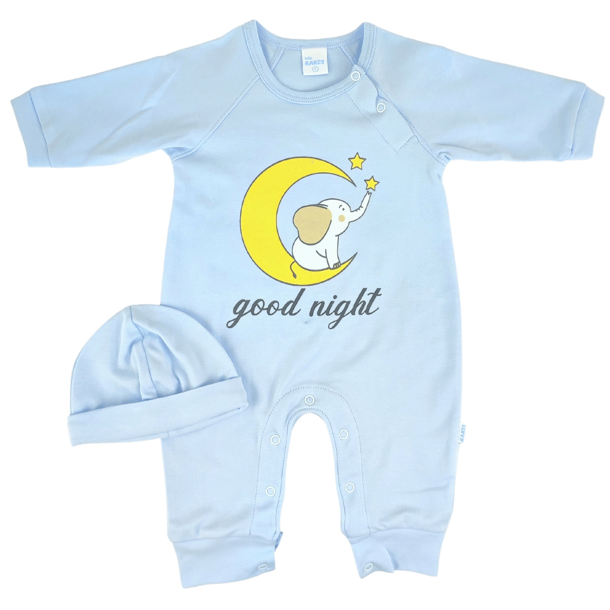 Bebecrece Pijama - Algodon Pima - Good Night Celeste