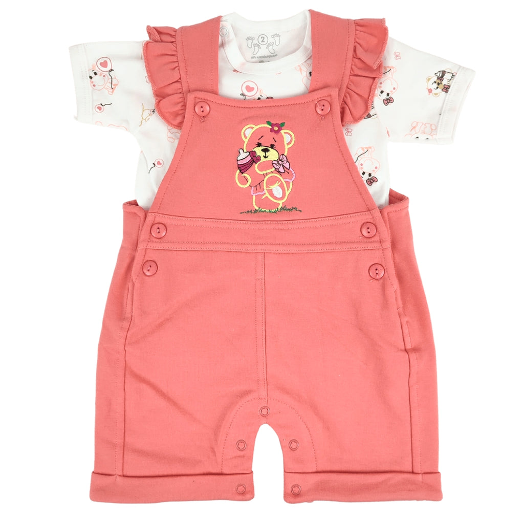 Conjunto overol - Osita - Melon