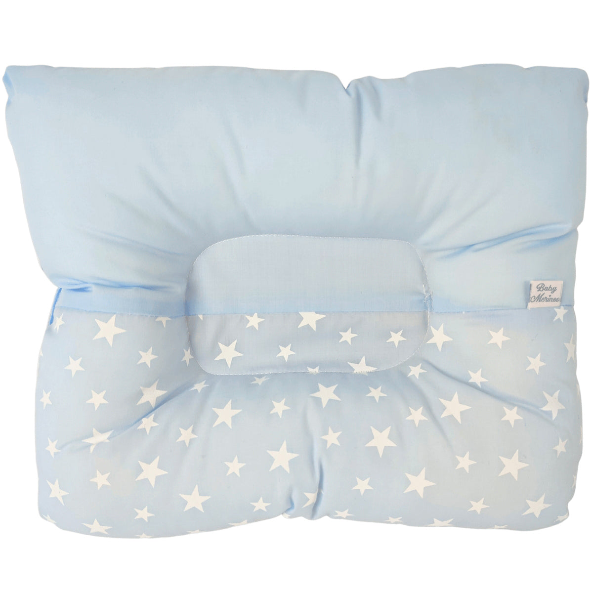 Almohada Anti Cabeza Plana Estrellas / Celeste