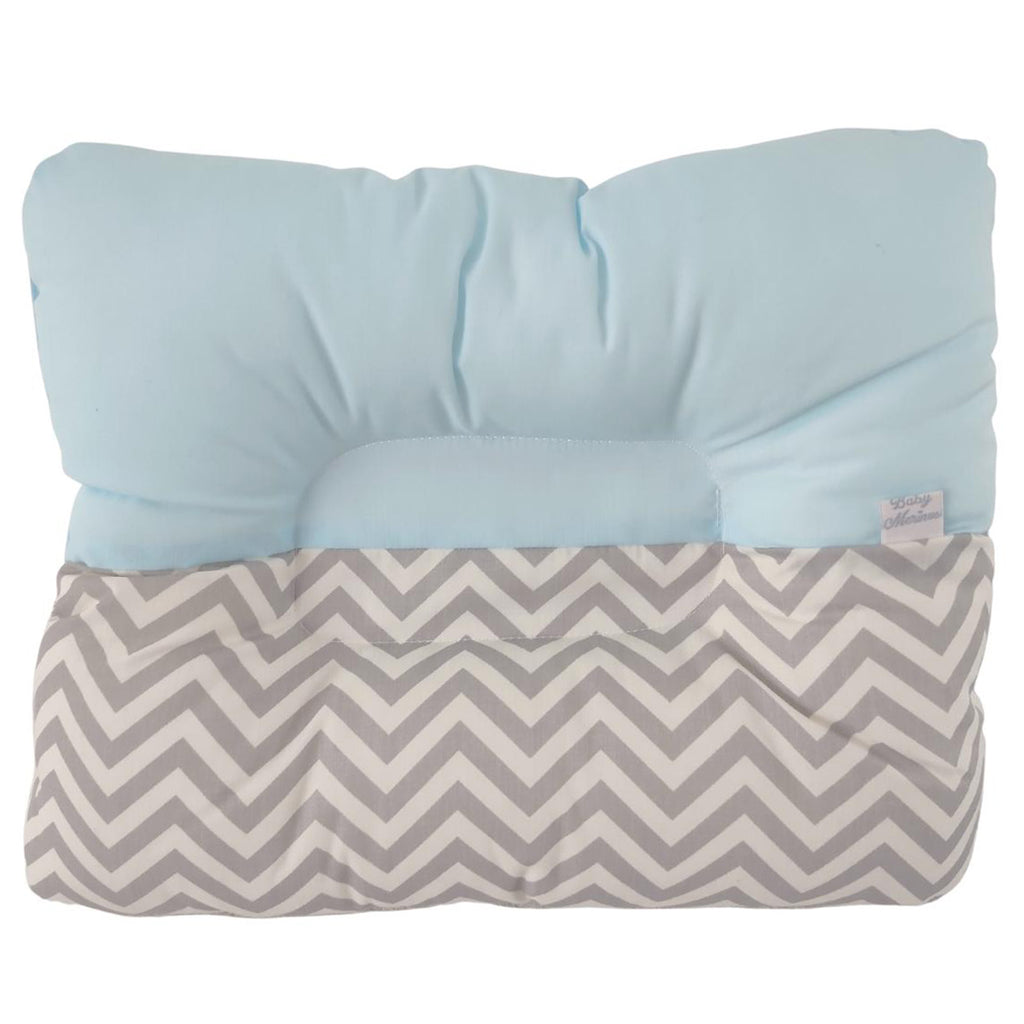 Almohada Anti Cabeza Plana Mar / Celeste