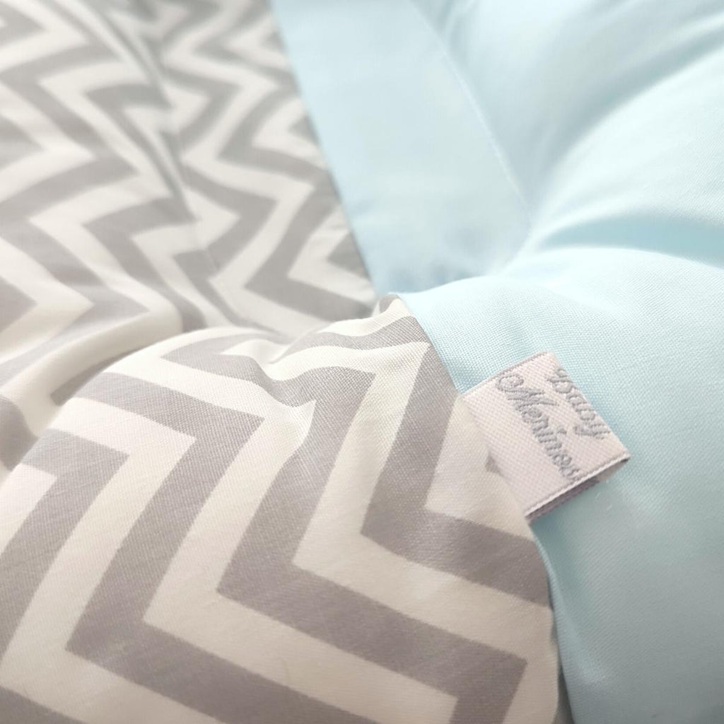 Almohada Anti Cabeza Plana Mar / Celeste