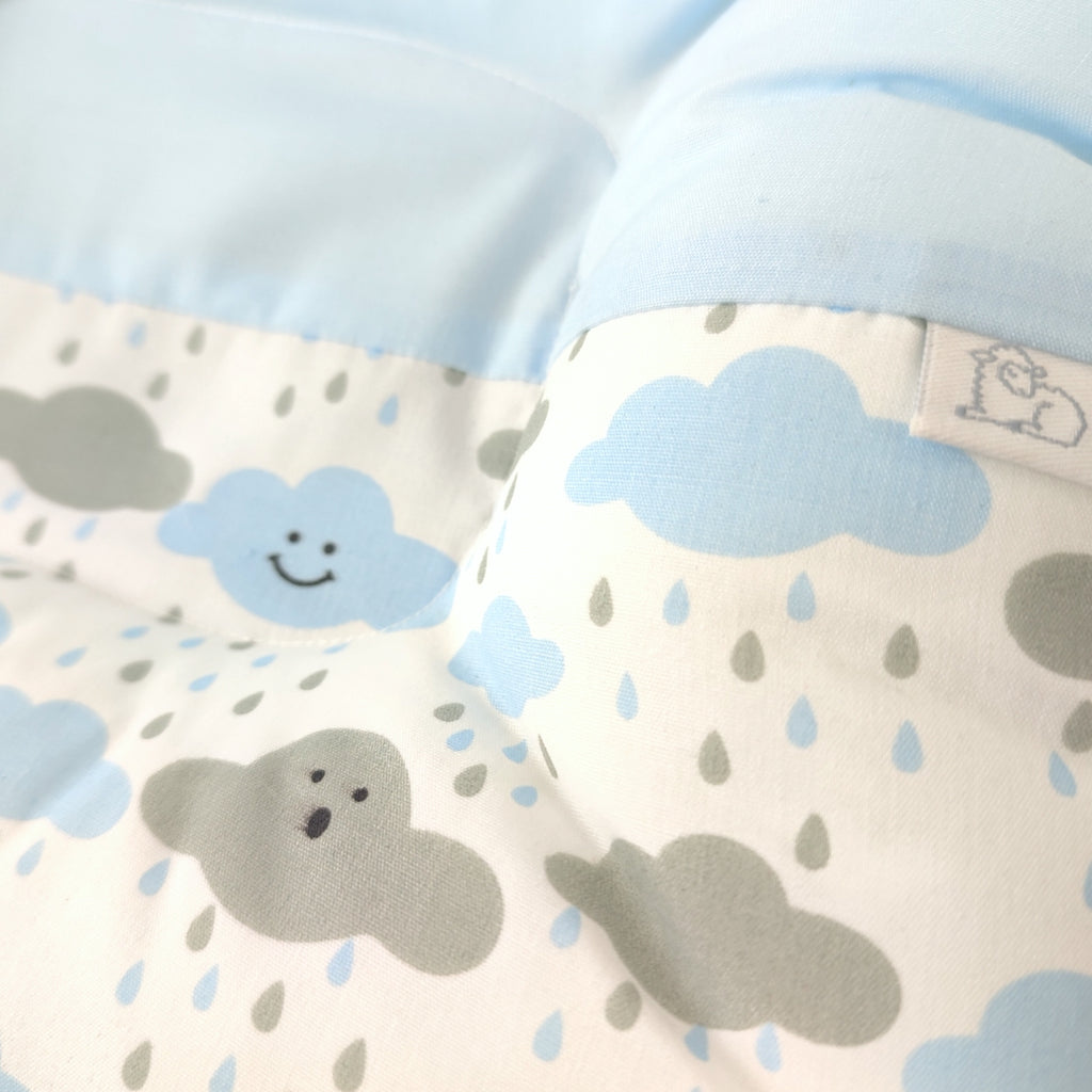 Almohada Anti Cabeza Plana Nubes / Celeste