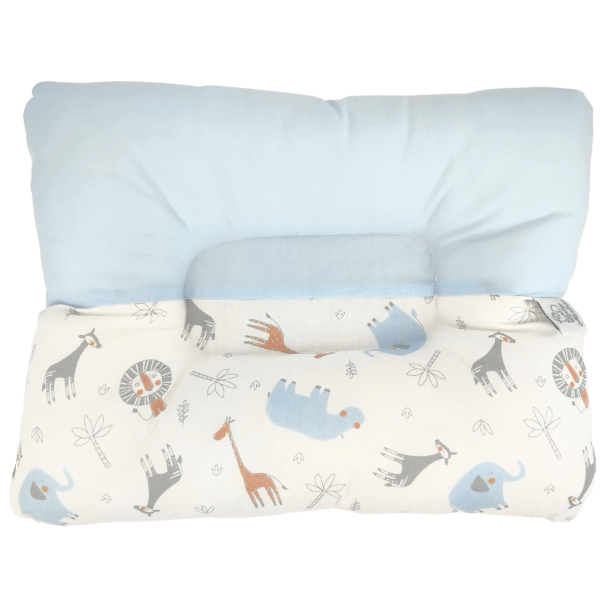 Almohada Anti Cabeza Plana Safari / Celeste