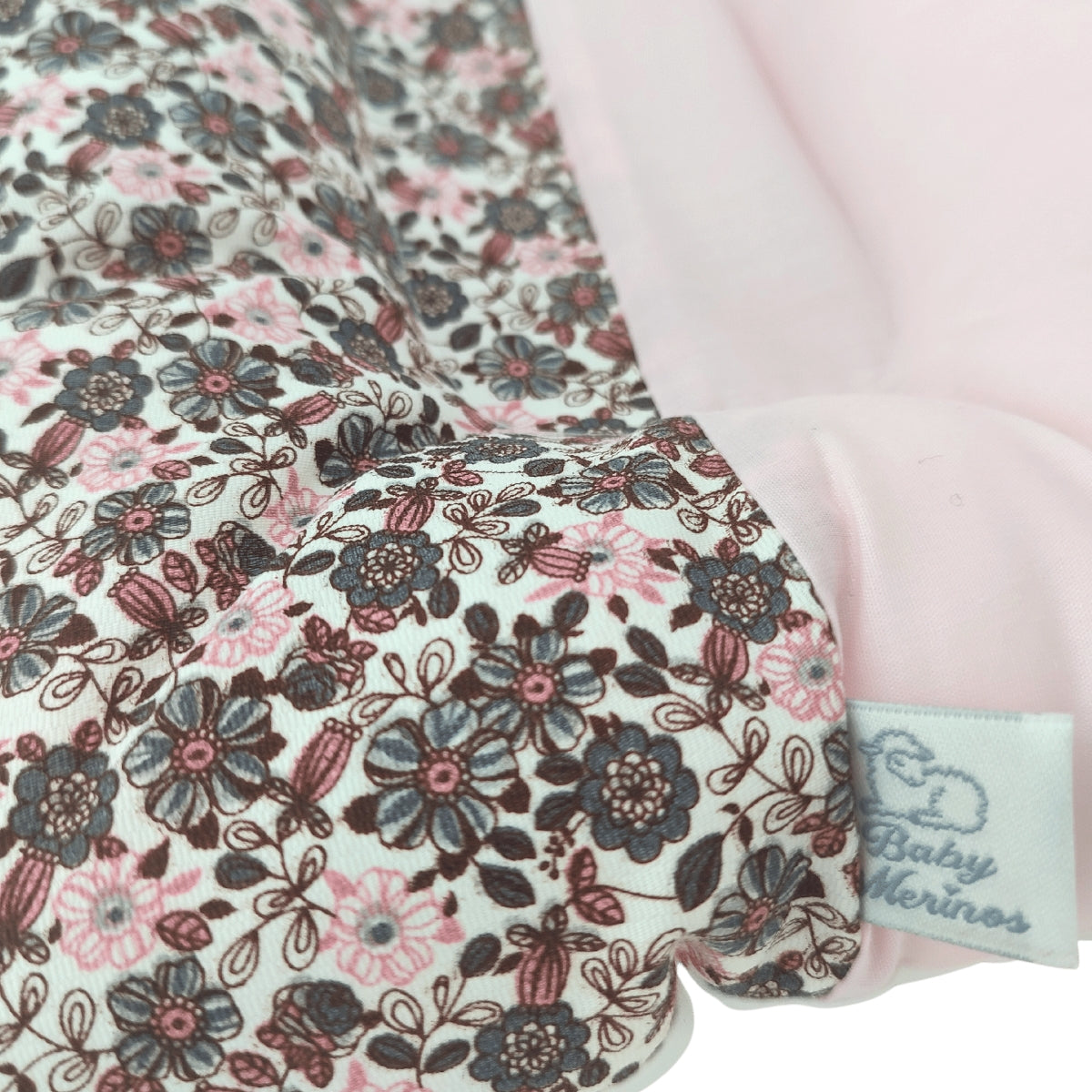 Almohada Anti Cabeza Plana Florcitas / Rosado