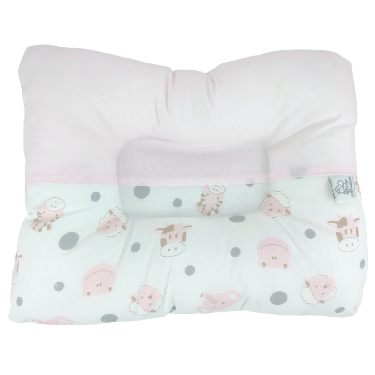 Almohada Anti Cabeza Plana Cabecitas / Rosado
