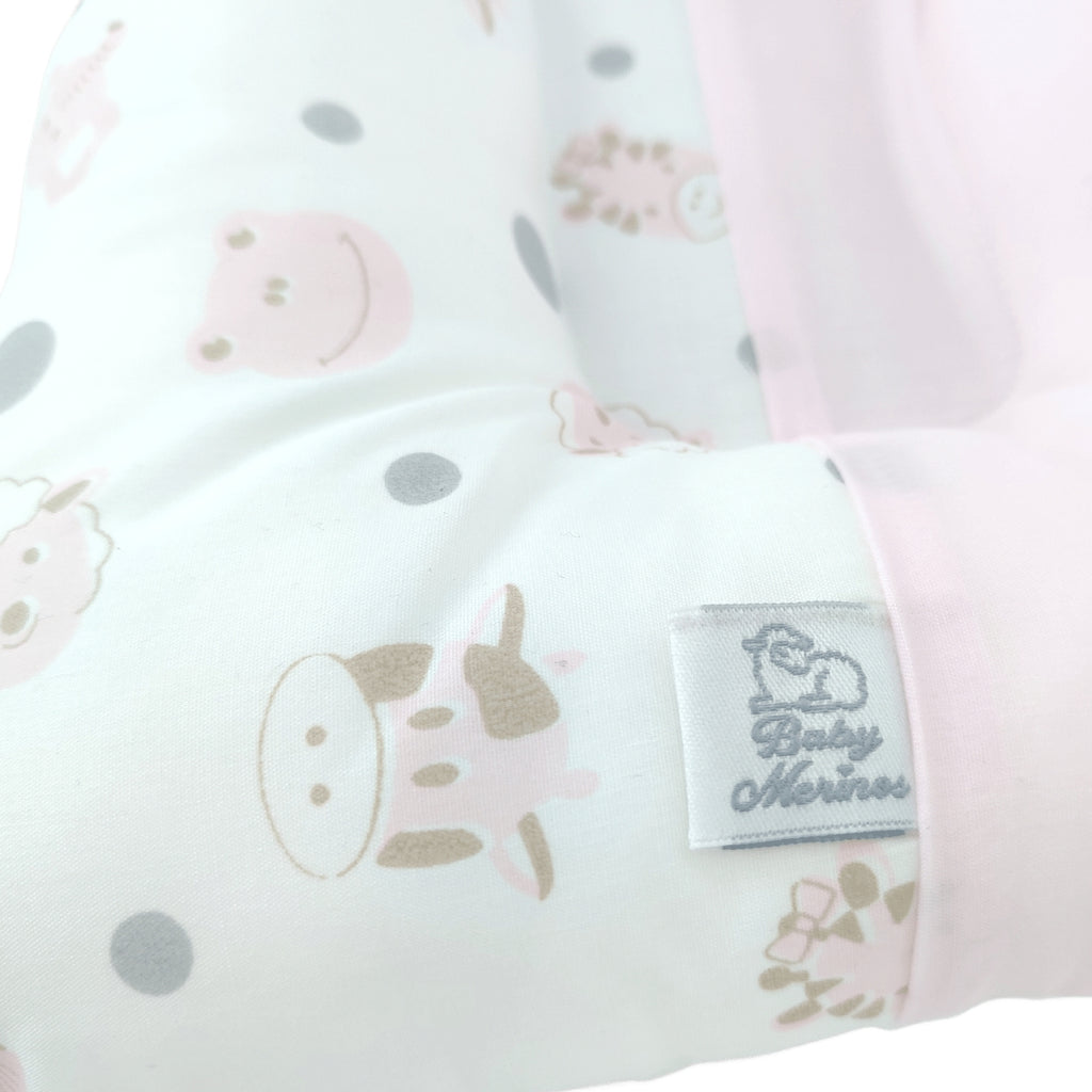 Almohada Anti Cabeza Plana Cabecitas / Rosado