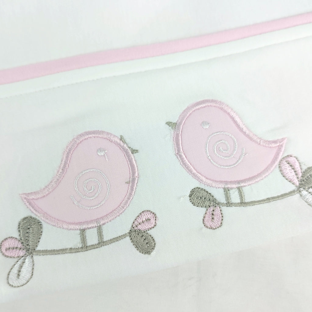 Juego de Sabanas 130 x 70 cm Niña - Aves - BRB