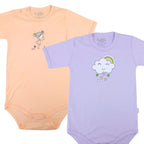 Pack de 2 Bodys de Bebé Manga Corta - N14