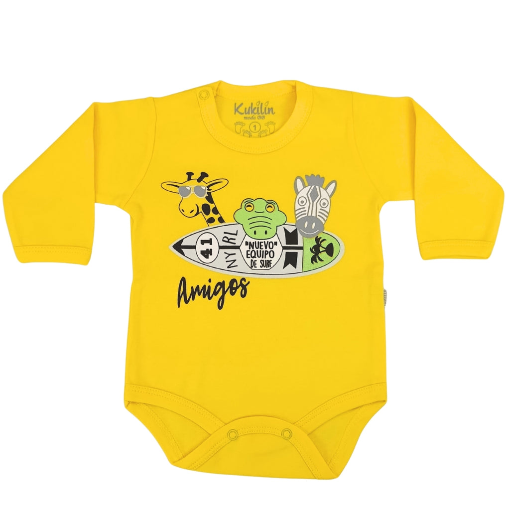 Pack de 2 Bodys de Bebé Manga Larga - N1