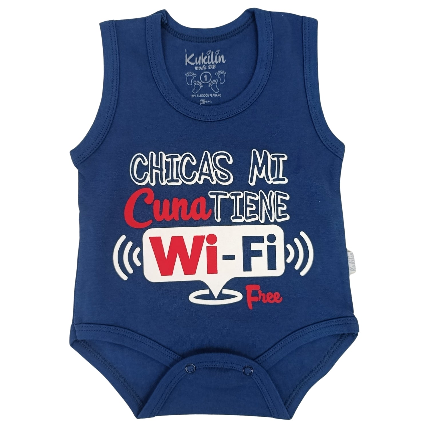 Body Bebé Sin Manga - Mi cuna tiene wifi - N151