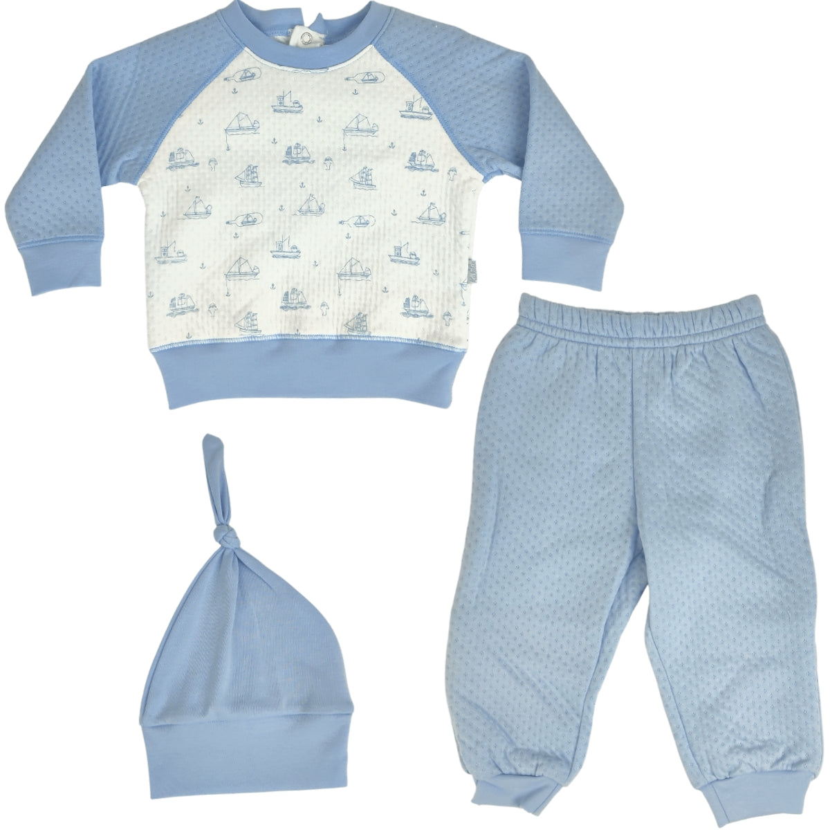 Conjunto Jacquard 3 piezas - Acero