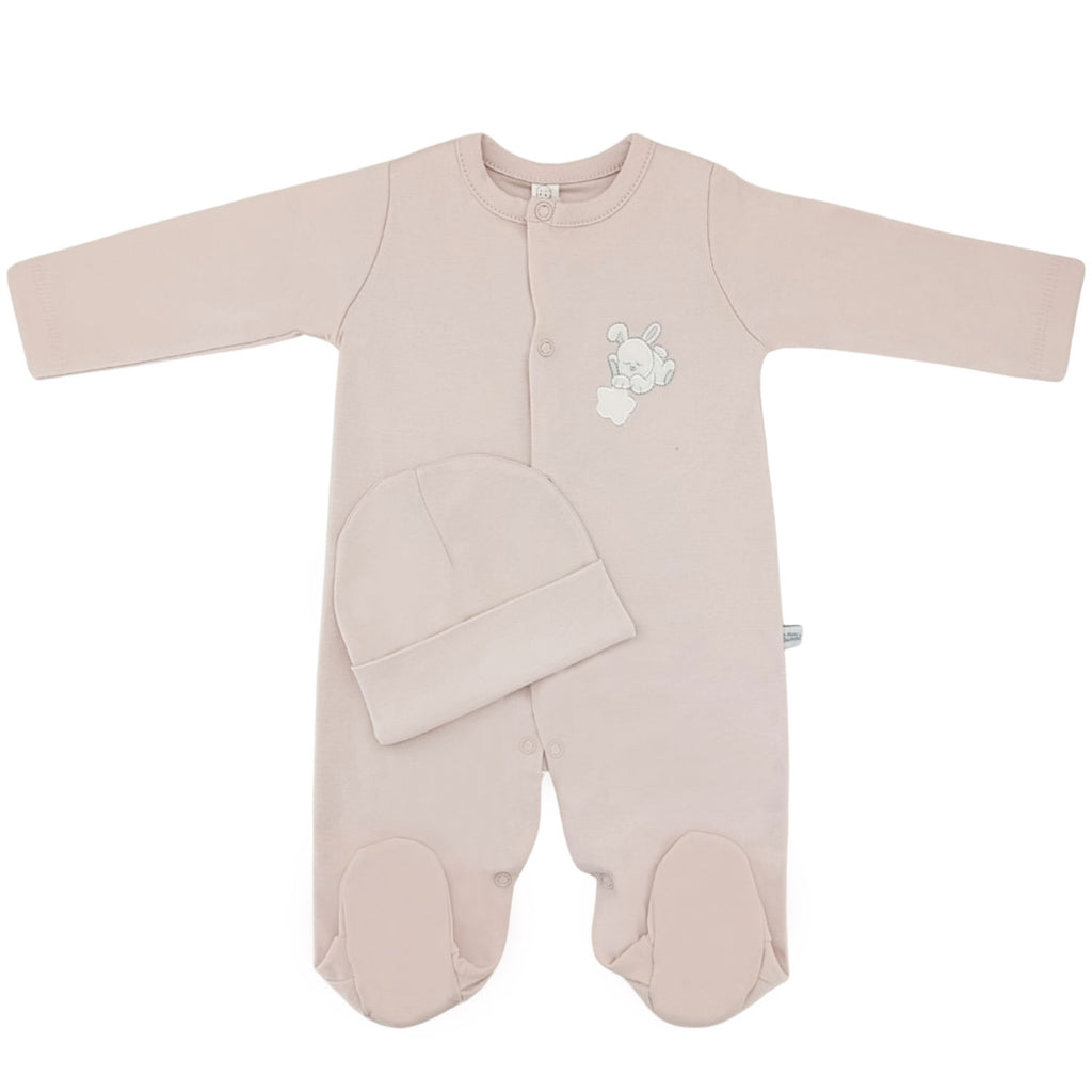 Enterizo Bebé Algodon Beige - T0402