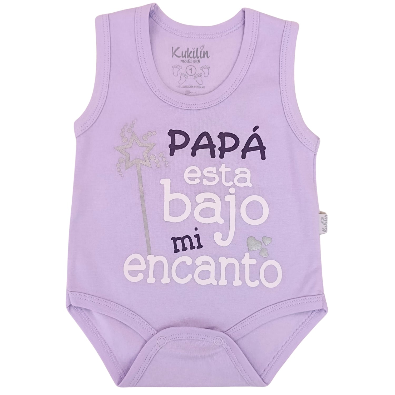 Body Bebé Sin Manga - Papa esta bajo mi encanto - N166