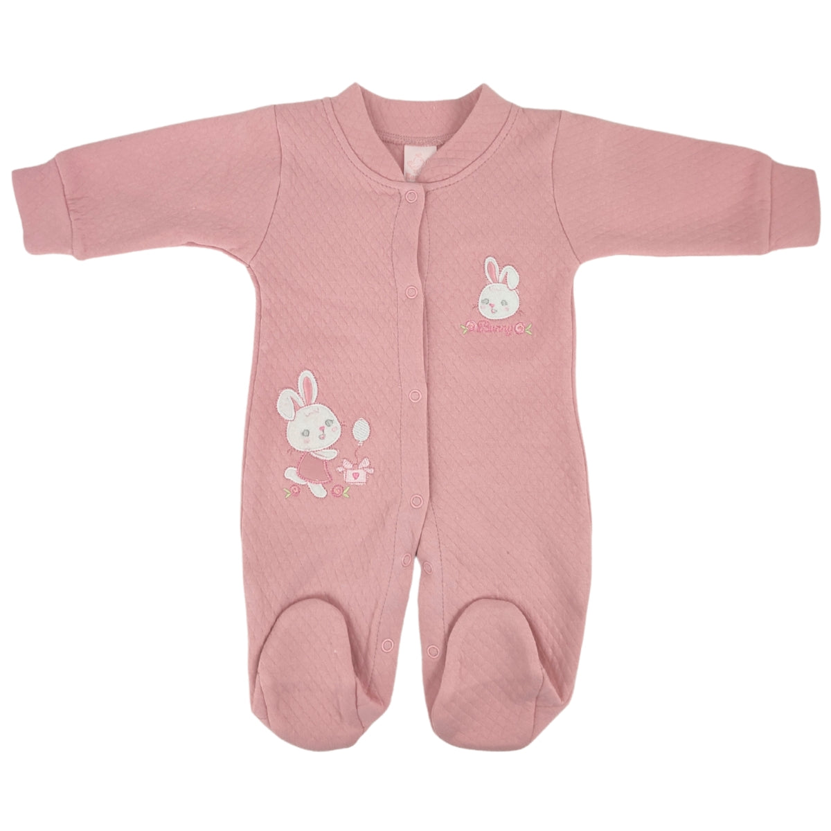 Enterizo jacquard Bunny - Palo Rosa