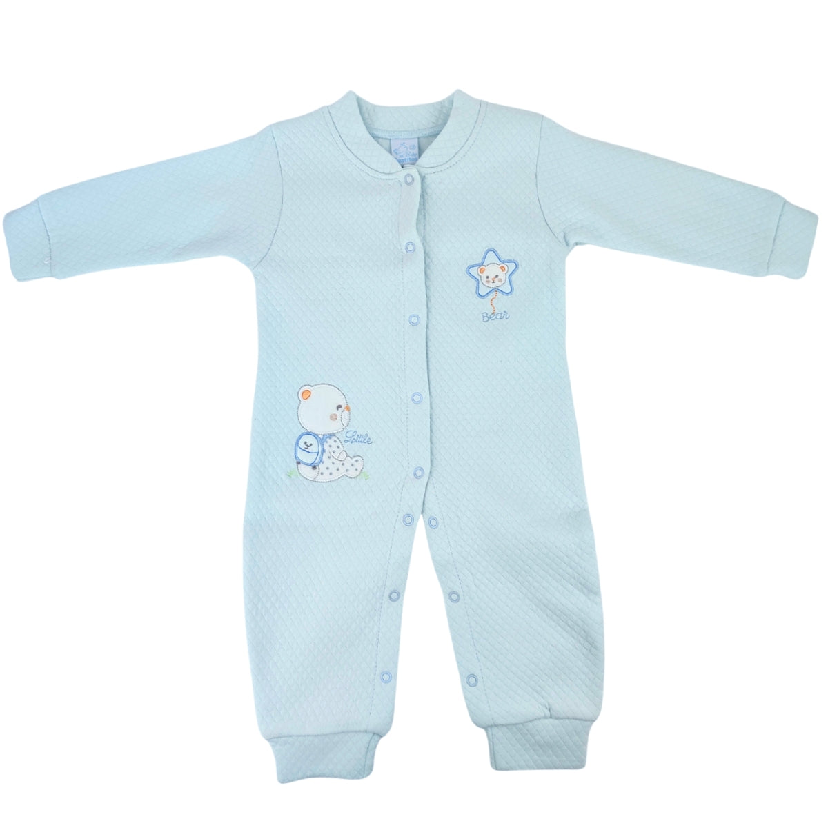 Enterizo jacquard Osito - Celeste - T3
