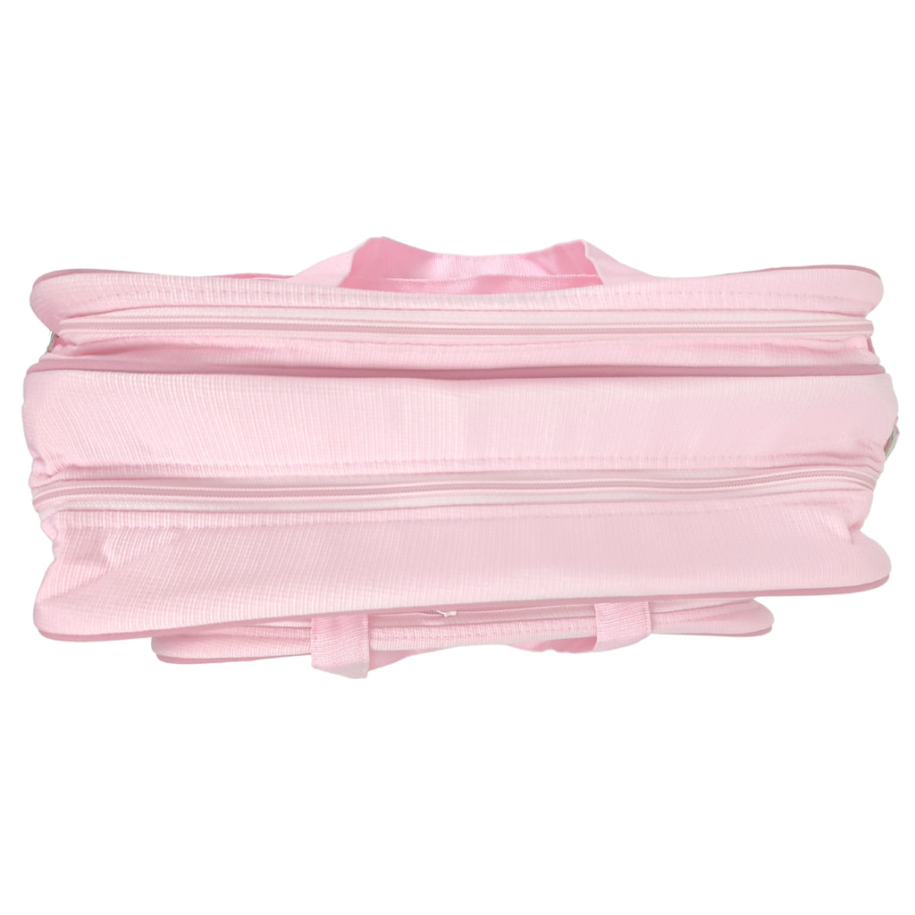 Bolso pañalera de Tela Rombo - Rosado -  N24