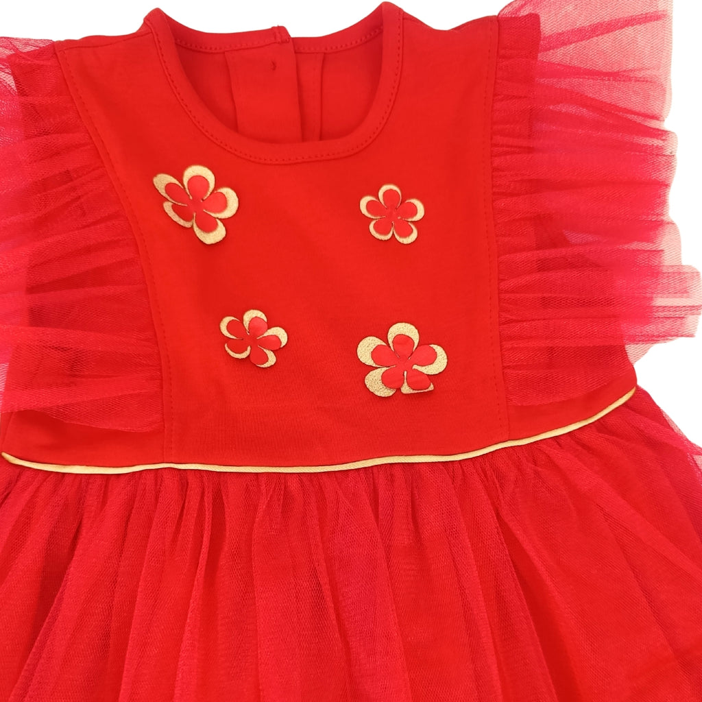 Vestido de Gala Flor de Pasión – Rojo Festivo