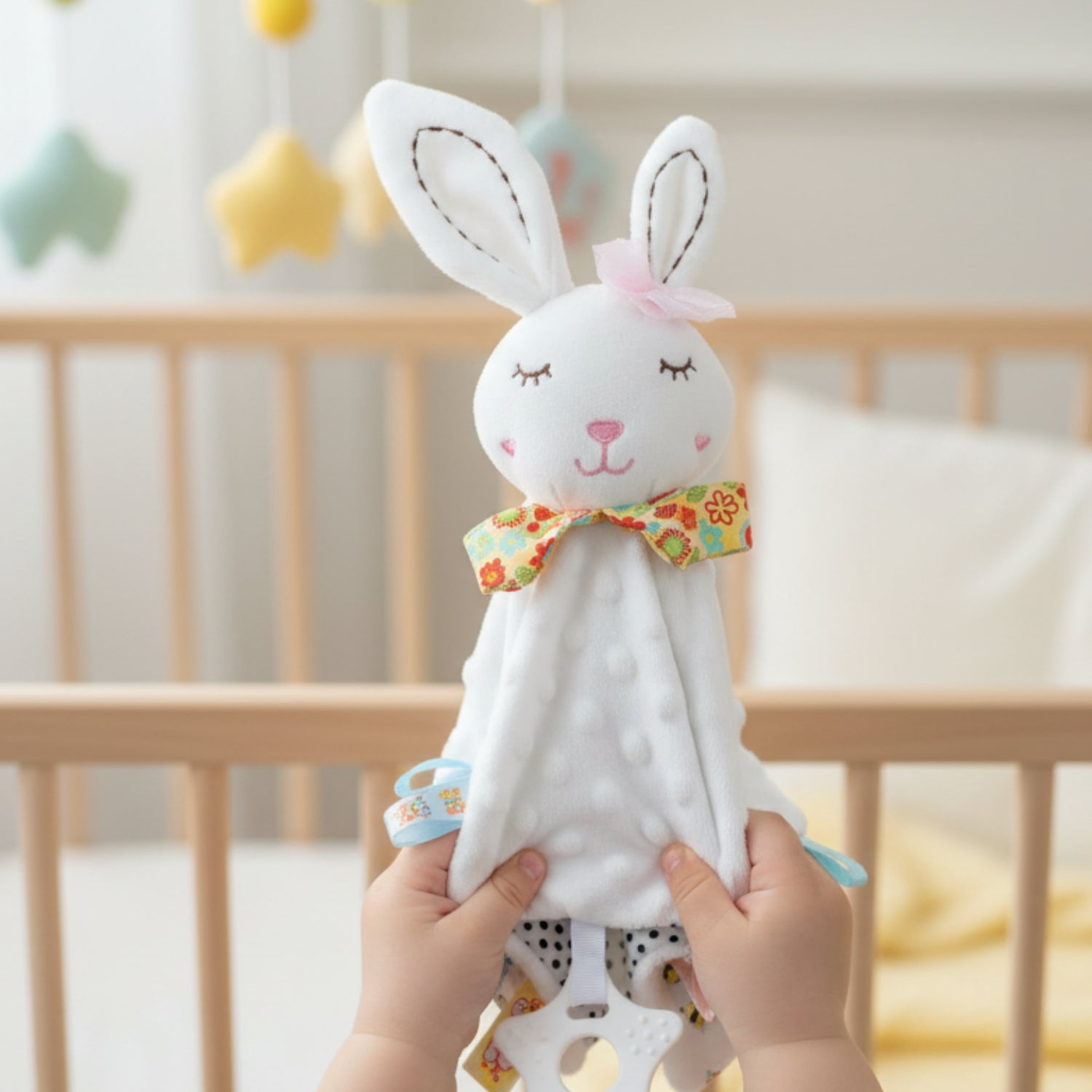 Mantita de Apego Dulce Conejito - Blanco