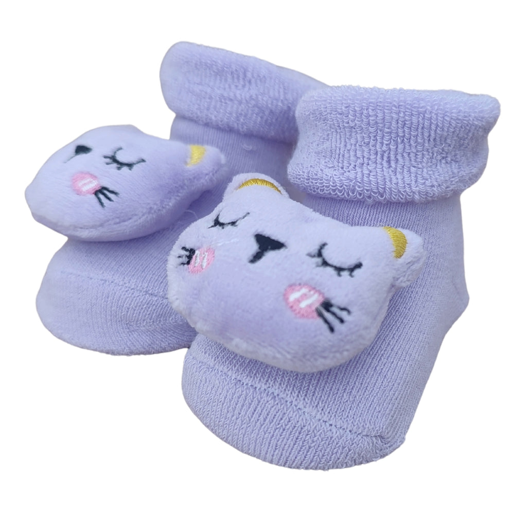 Medias Sonajeras - Gatita - Morado