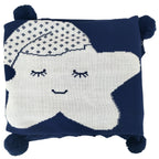 Colcha Hilo Tacto Estrella - Azul AB