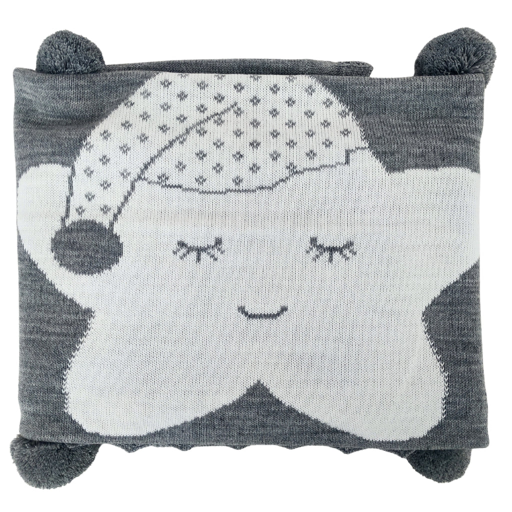 Colcha Hilo Tacto Estrella - Gris GB