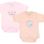 Pack de 2 Bodys de Bebé Manga Corta - N1