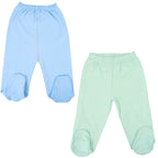 Pack de 2 Pantalones de Bebé con Pie - N1