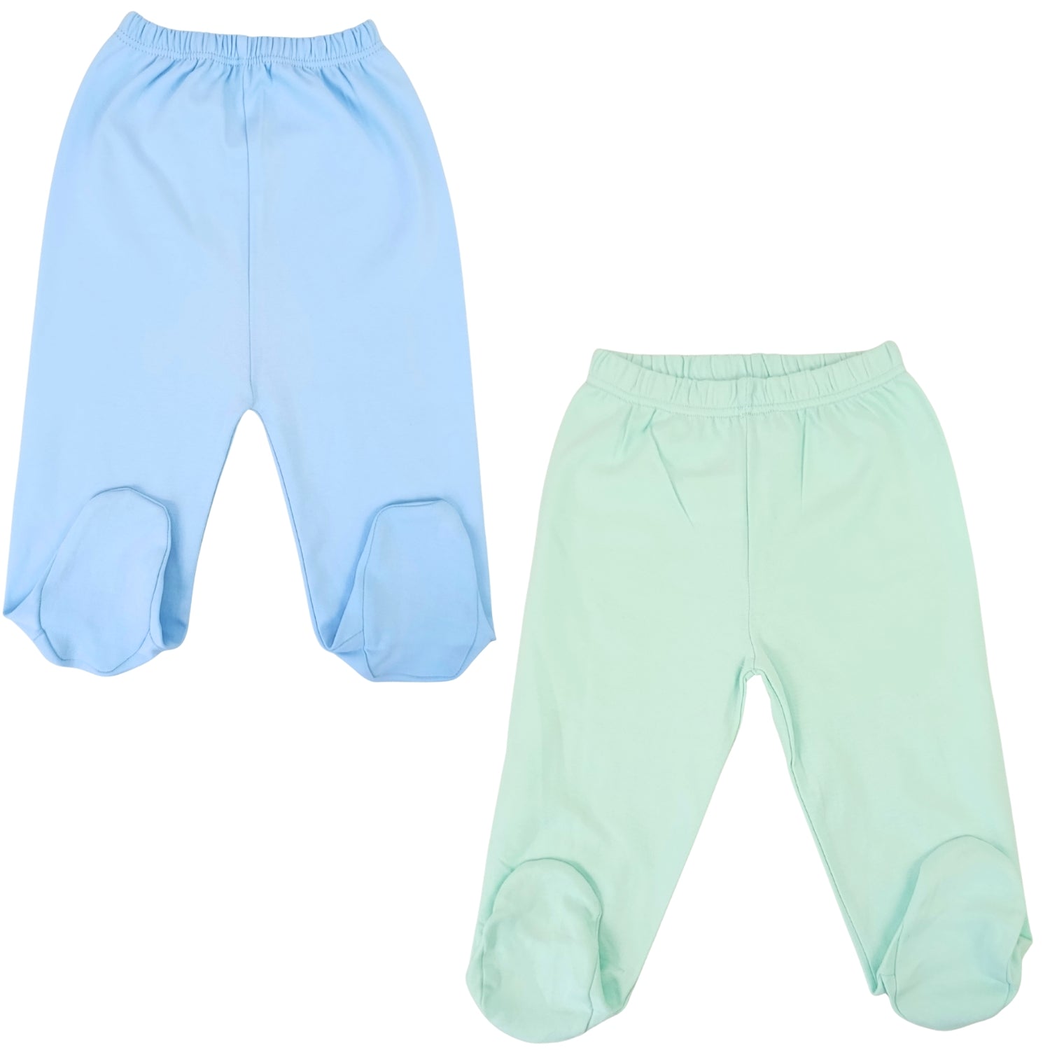 Pack de 2 Pantalones de Bebé con Pie - N1