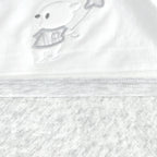 Colcha delagada reversible Bobito Osito Estrella - Gris