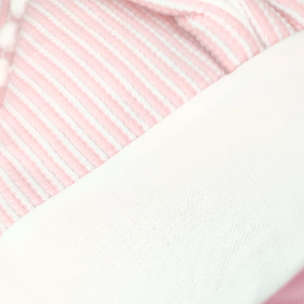 Colcha bebé acolchada - Orejitas - Rosado