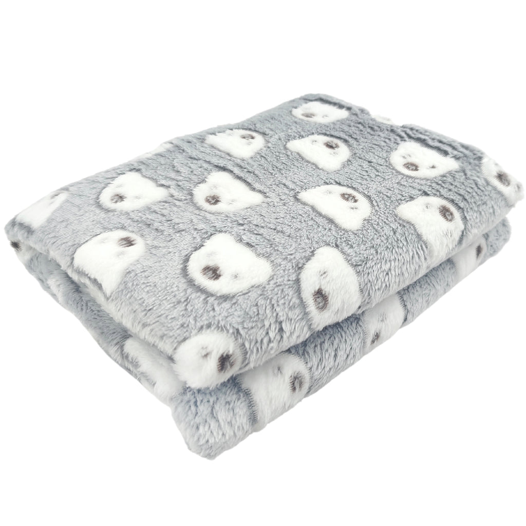 Colcha Bebe Felpa - Ositos - Gris