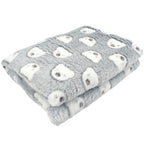 Colcha Bebe Felpa - Ositos - Gris