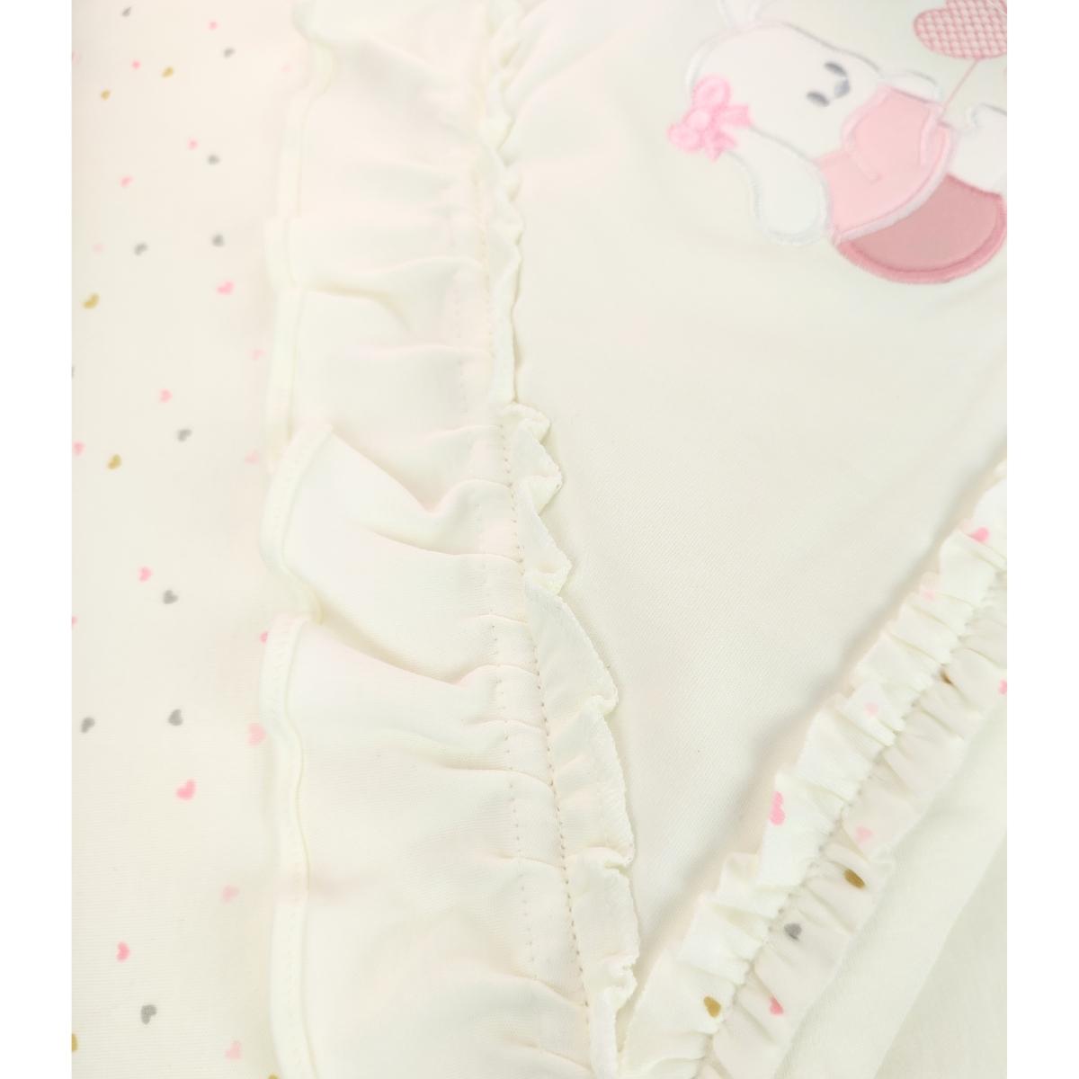 Colcha acolchada Algodon Bobito Conejita 3C - Crema