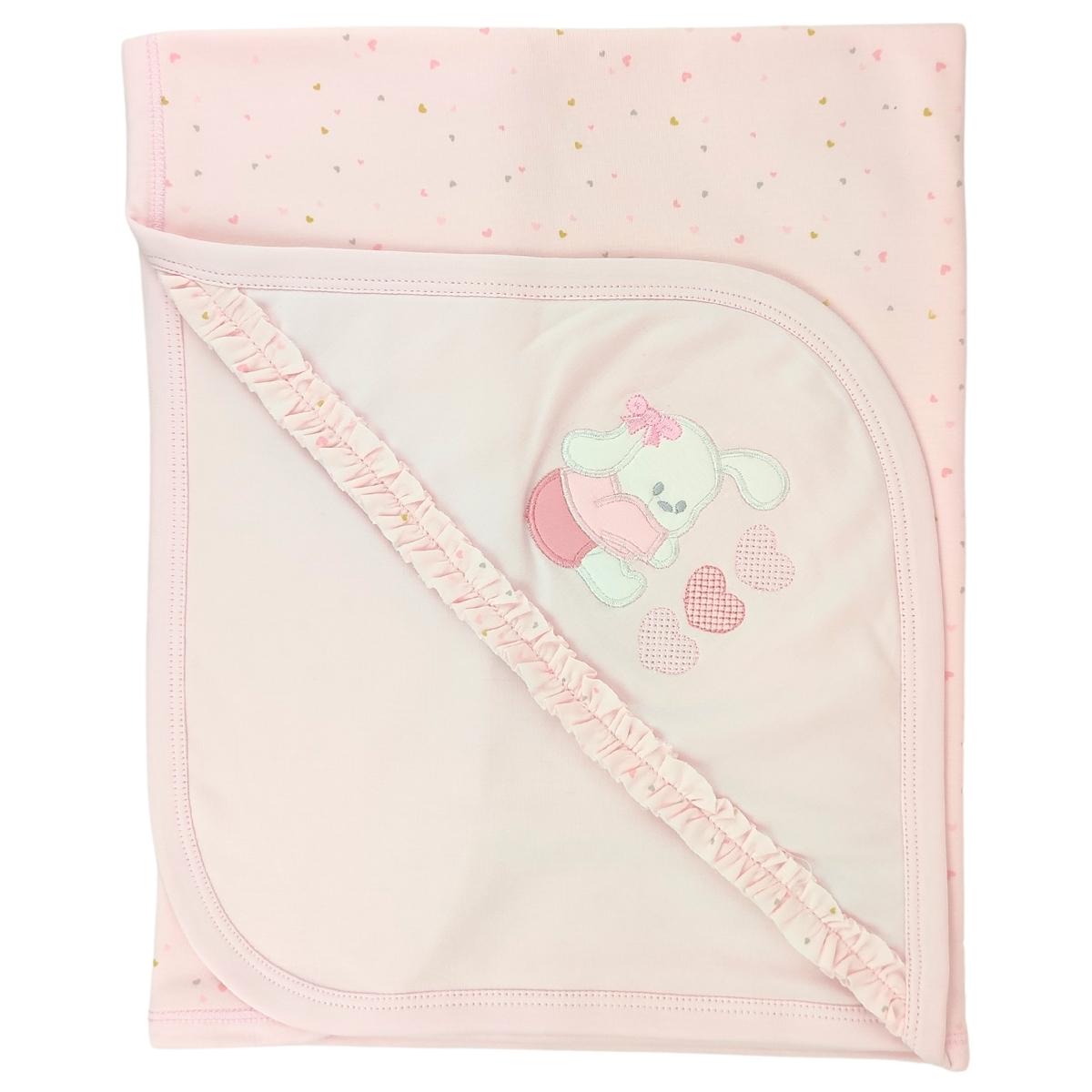 Manta bebe delgada Algodon - Rosa C3C PC
