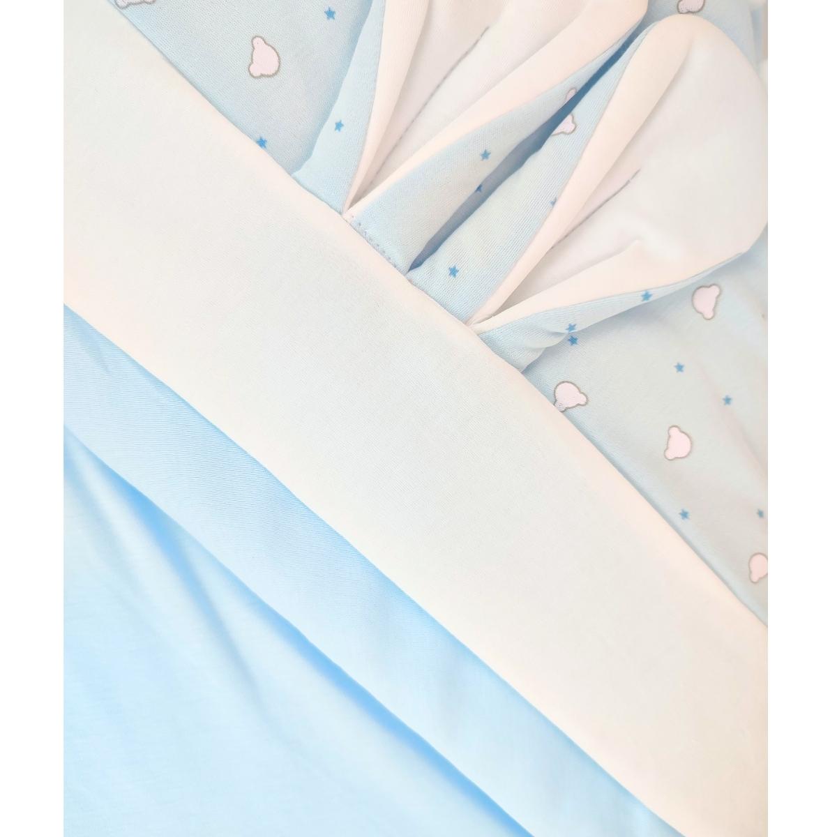 Colcha acolchada - Orejitas - Celeste