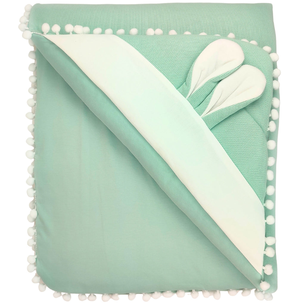 Colcha Punto ingles acolchada - Orejitas - Verde