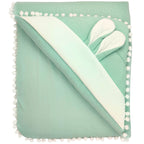 Colcha Punto ingles acolchada - Orejitas - Verde