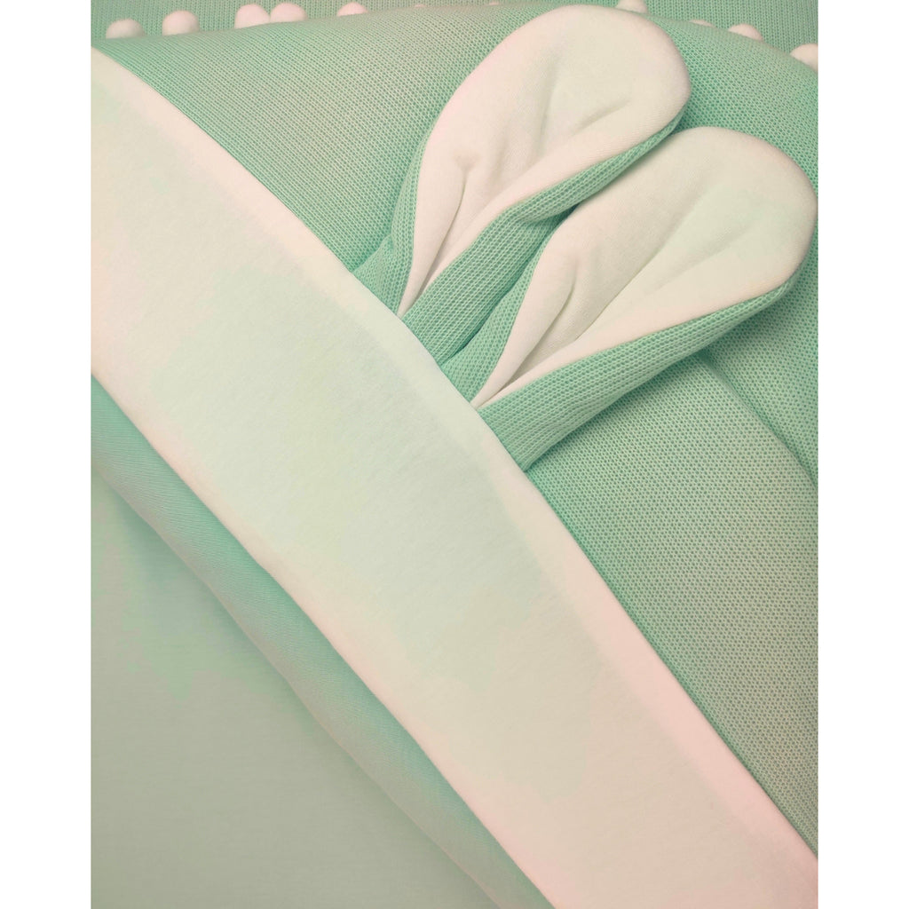 Colcha Punto ingles acolchada - Orejitas - Verde