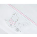 Set de Sábanas Bebe Algodón Cuna Niña - Amigos Duo - BRB